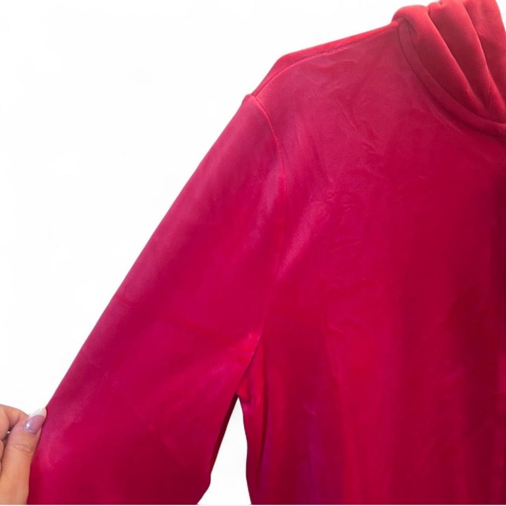 Juicy‎ Couture Velour Zip Hoodie Pink Rhinestone Logo NWT Size M - Picture 5 of 10